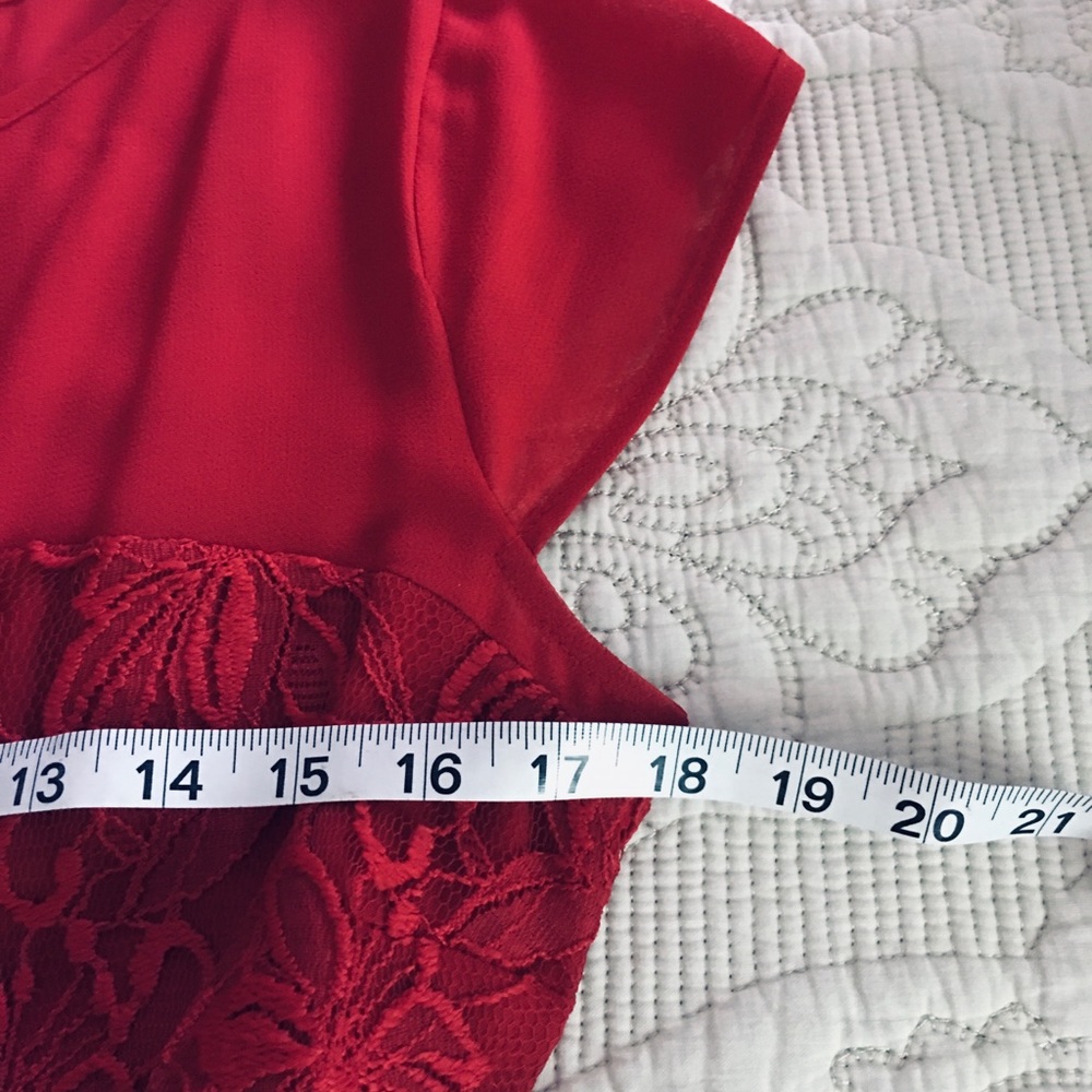 Red Lace Dress - Picture 6 of 8